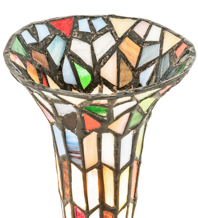 Meyda Tiffany 225851 One Light Mini Lamp, Antique Brass