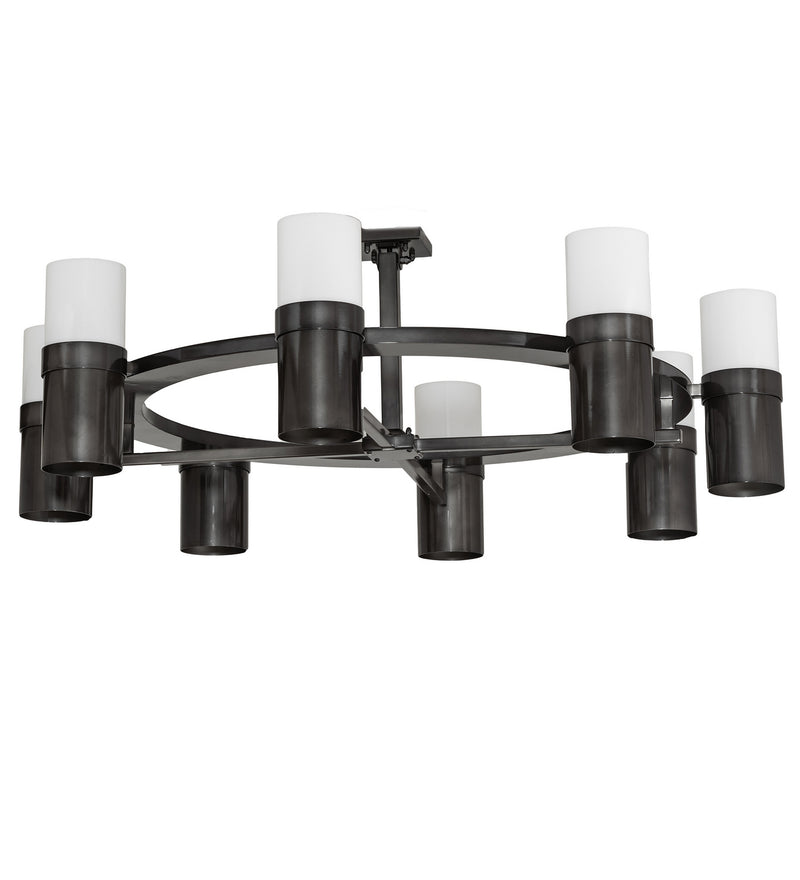 Meyda Tiffany 229851 LED Chandelier, Black Chrome Over Nickel