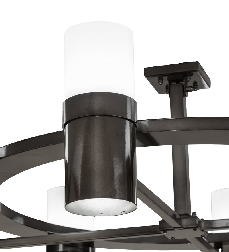 Meyda Tiffany 229851 LED Chandelier, Black Chrome Over Nickel
