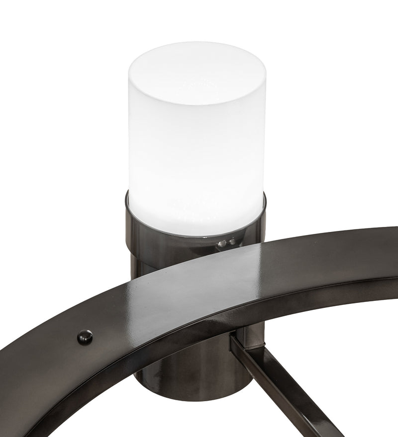 Meyda Tiffany 229851 LED Chandelier, Black Chrome Over Nickel
