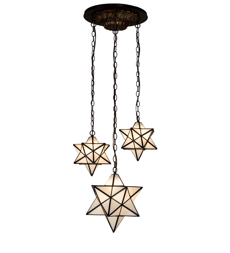 Meyda Tiffany 239858 Three Light Pendant, Antique Copper