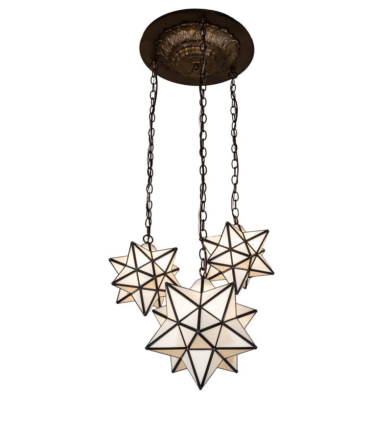 Meyda Tiffany 239858 Three Light Pendant, Antique Copper