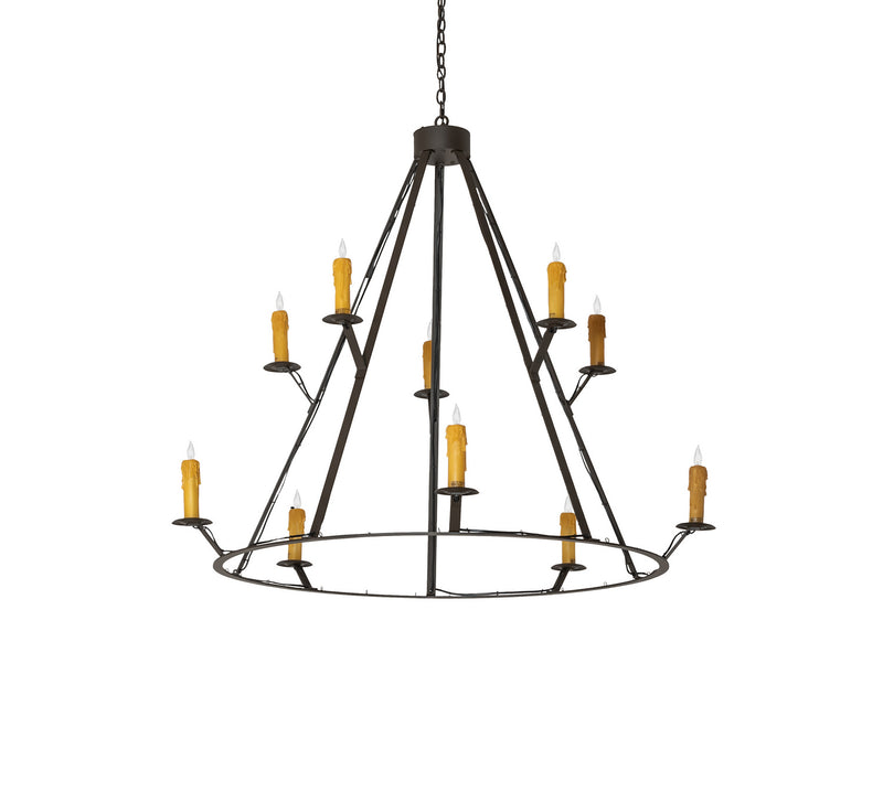 Meyda Tiffany 245091 Ten Light Chandelier, Oil Rubbed Bronze