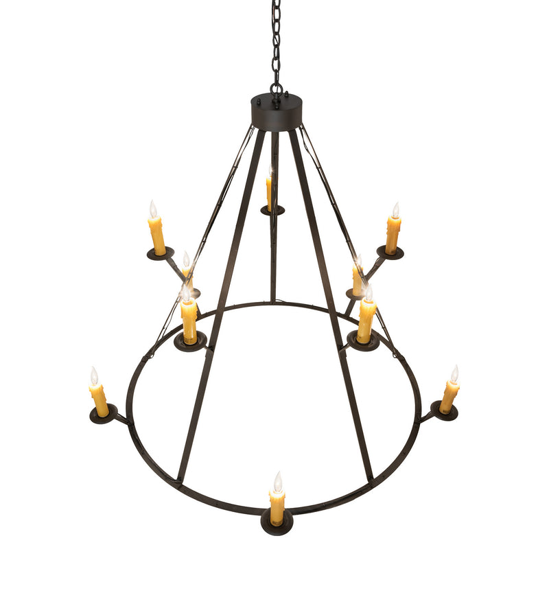 Meyda Tiffany 245091 Ten Light Chandelier, Oil Rubbed Bronze