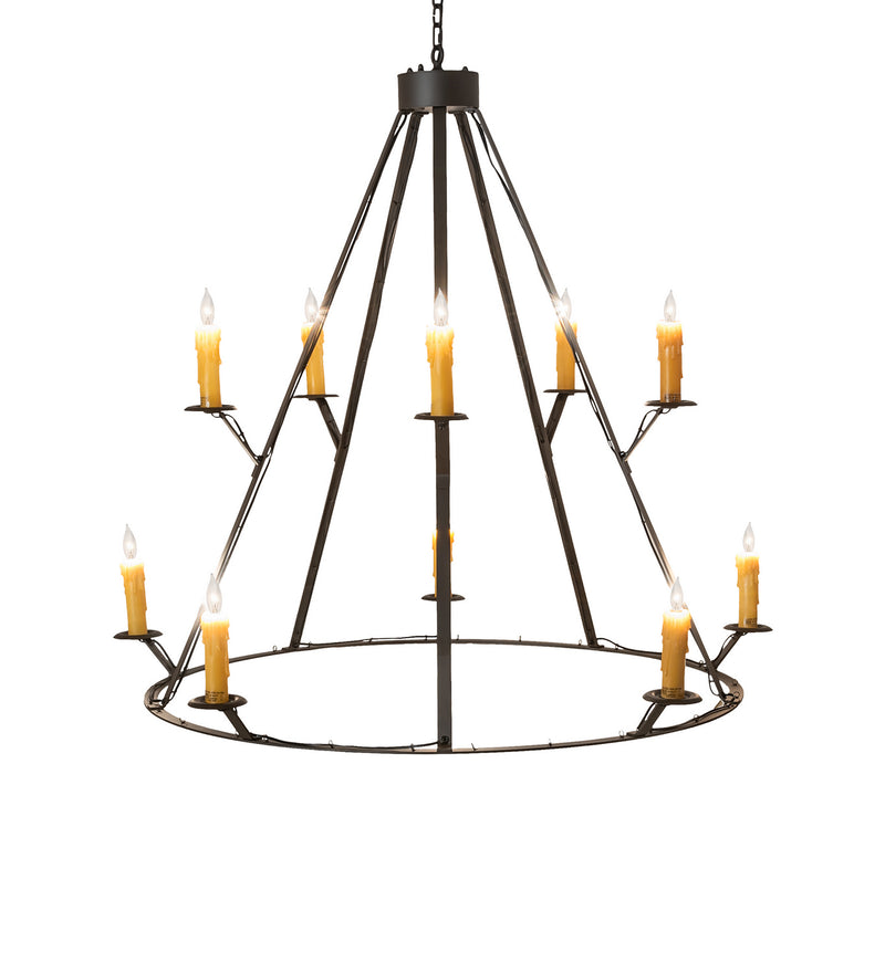 Meyda Tiffany 245091 Ten Light Chandelier, Oil Rubbed Bronze
