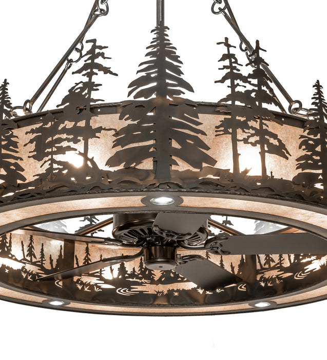 Meyda Tiffany 246789 20 Light Chandel-Air, Dark Burnished Antique Copper