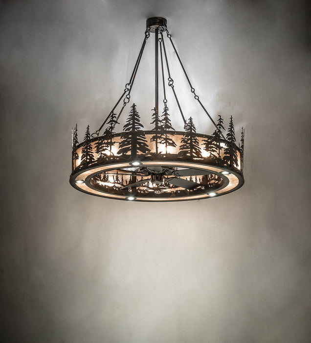 Meyda Tiffany 246789 20 Light Chandel-Air, Dark Burnished Antique Copper