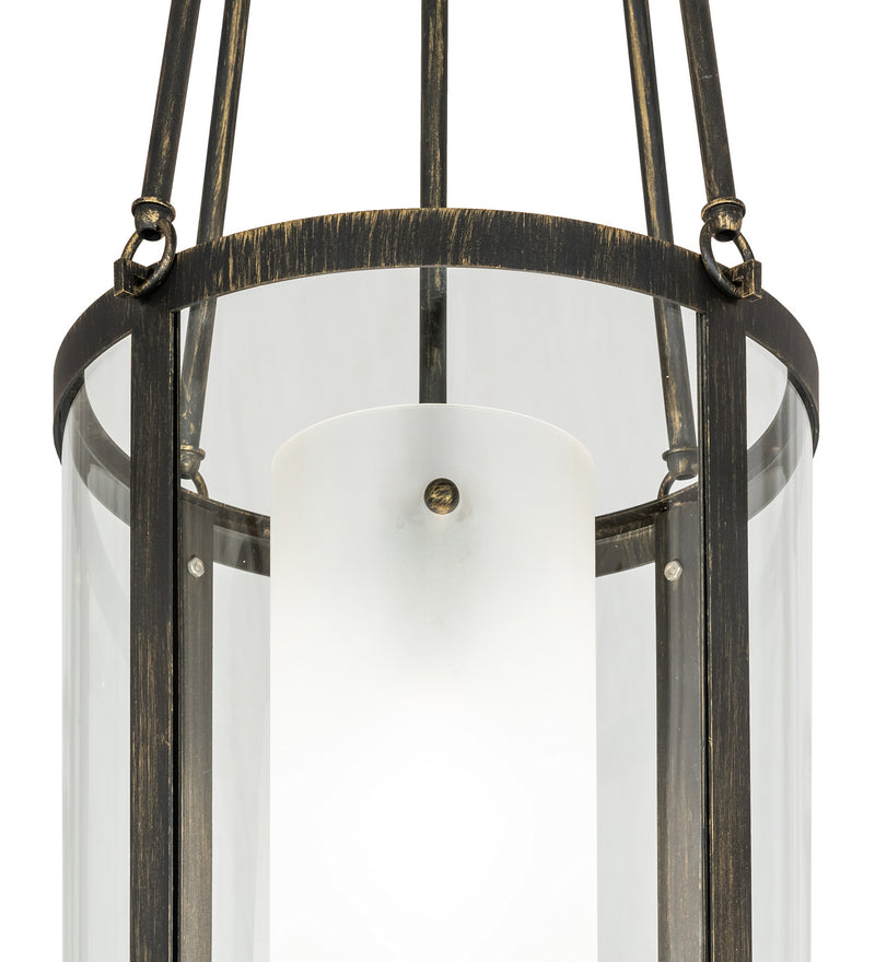 Meyda Tiffany 247186 One Light Pendant, Clear & Clear Frosted