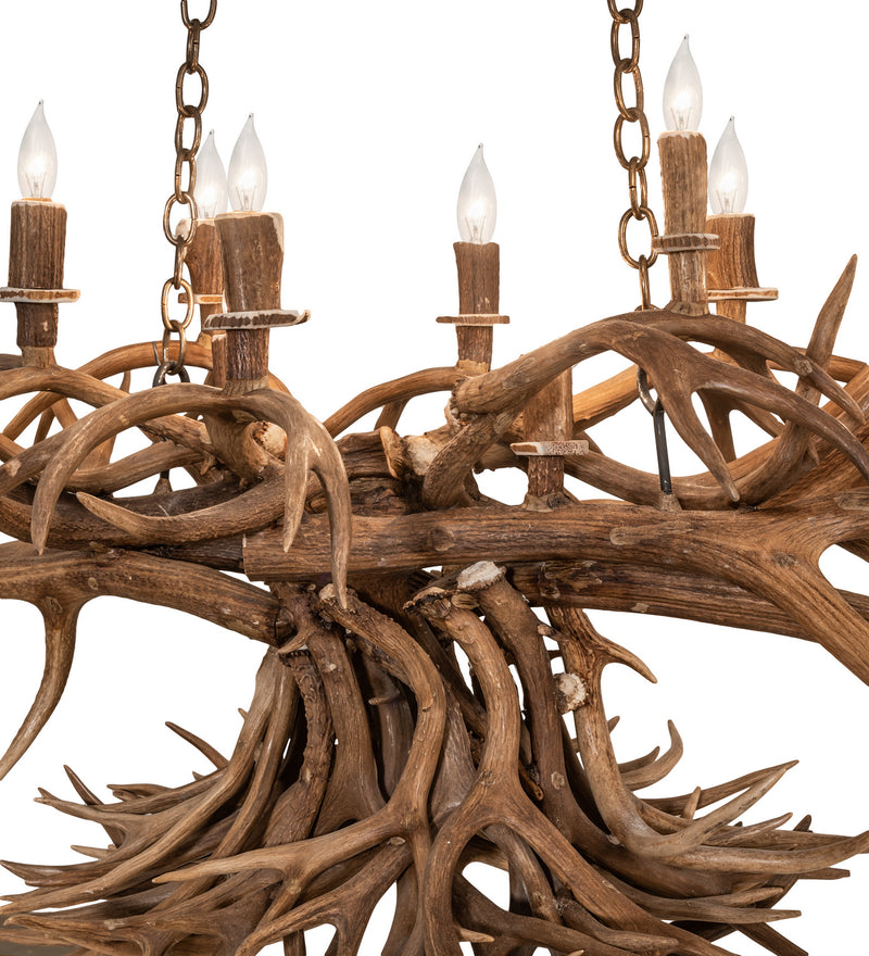 Meyda Tiffany 247232 Ten Light Chandelier, Antique Copper