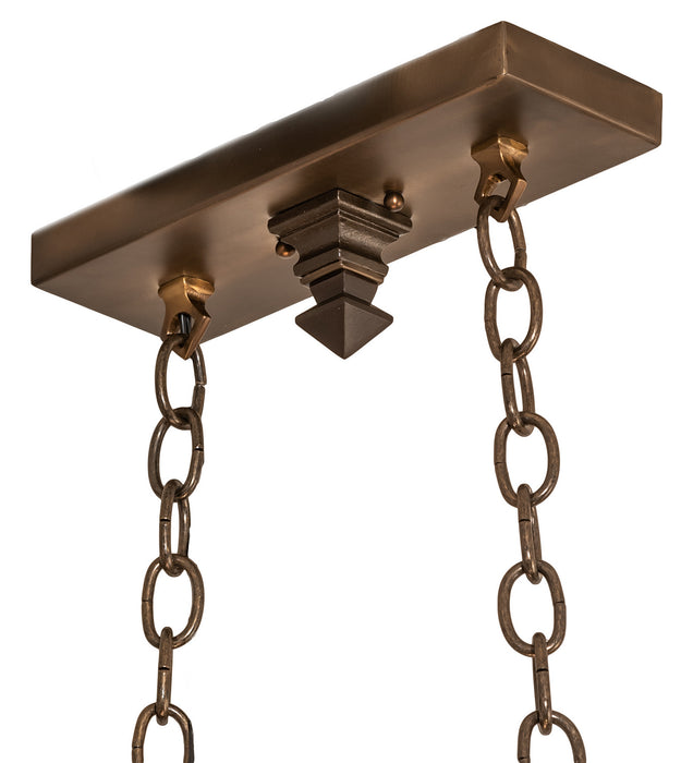 Meyda Tiffany 247232 Ten Light Chandelier, Antique Copper