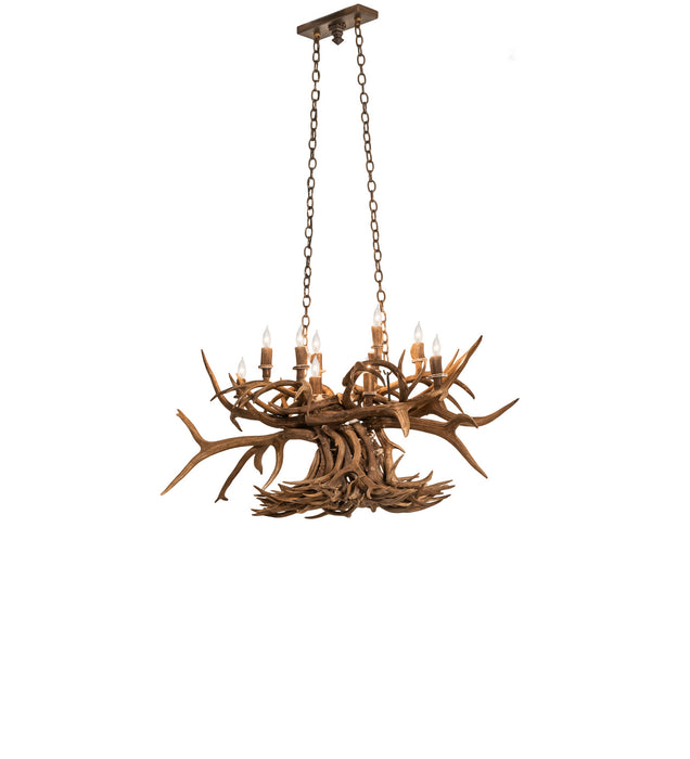 Meyda Tiffany 247232 Ten Light Chandelier, Antique Copper