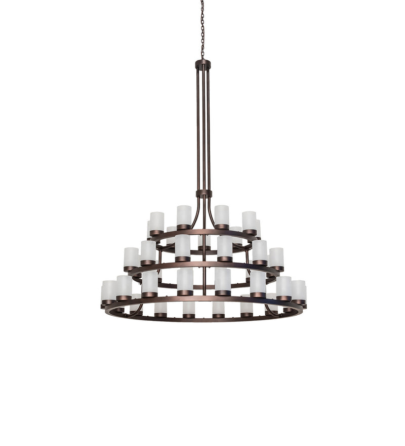 Meyda Tiffany 247337 39 Light Chandelier, Mahogany Bronze