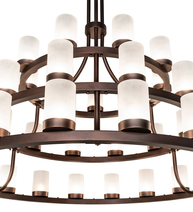 Meyda Tiffany 247337 39 Light Chandelier, Mahogany Bronze