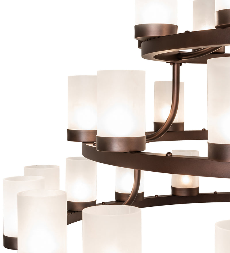 Meyda Tiffany 247337 39 Light Chandelier, Mahogany Bronze