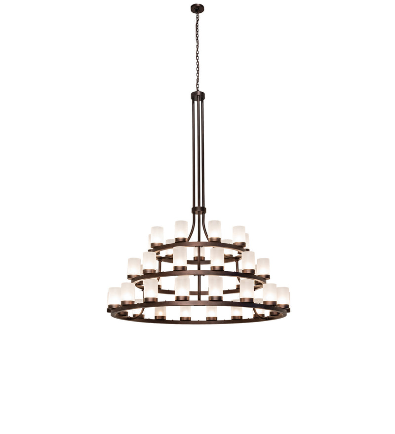 Meyda Tiffany 247337 39 Light Chandelier, Mahogany Bronze