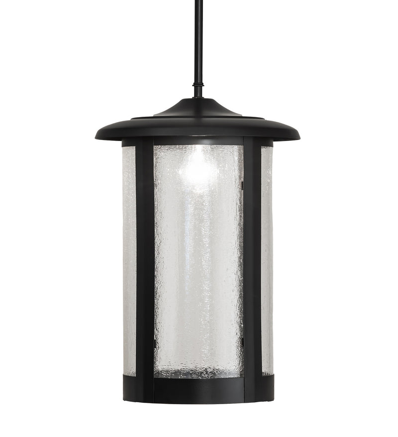 Meyda Tiffany 247582 One Light Pendant, Flat Black