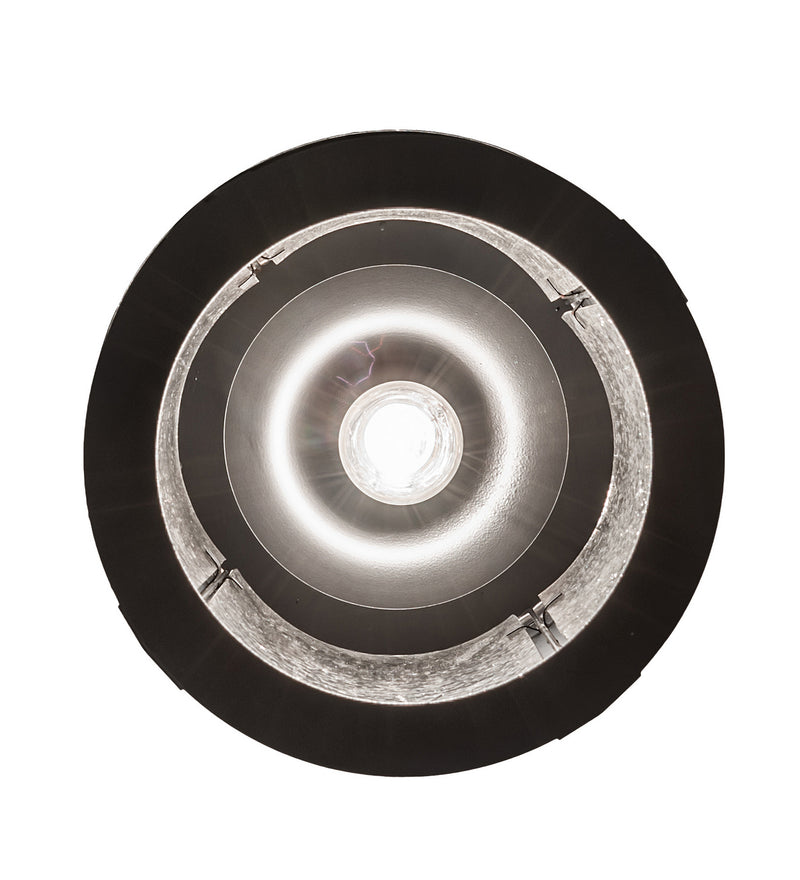 Meyda Tiffany 247582 One Light Pendant, Flat Black