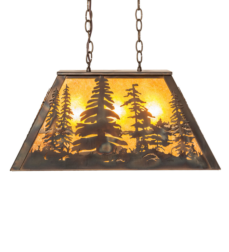 Meyda Tiffany 248521 Three Light Pendant, Dark Burnished Antique Copper