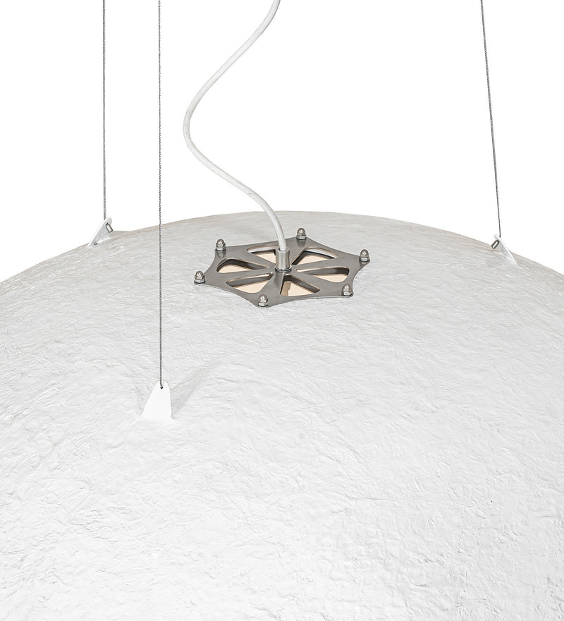 Meyda Tiffany 248901 One Light Pendant, Nickel & Matte White