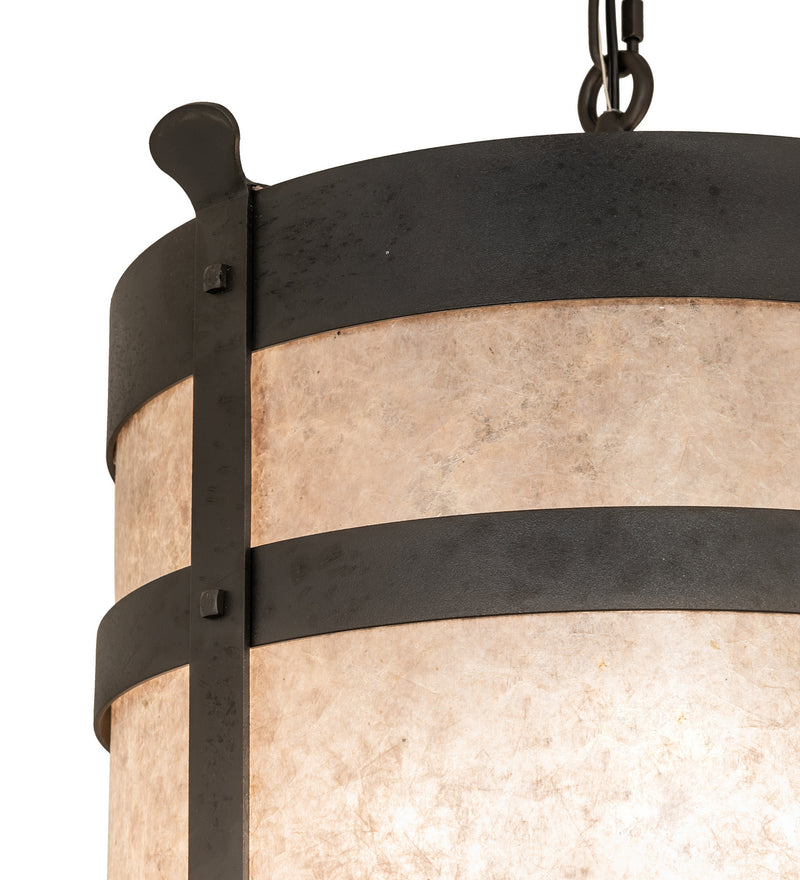 Meyda Tiffany 249769 Six Light Pendant, Old Wrought Iron