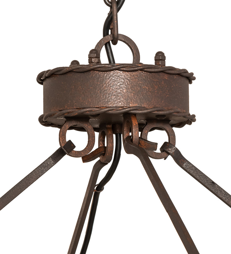 Meyda Tiffany 249891 LED Chandelier, Rusty Nail