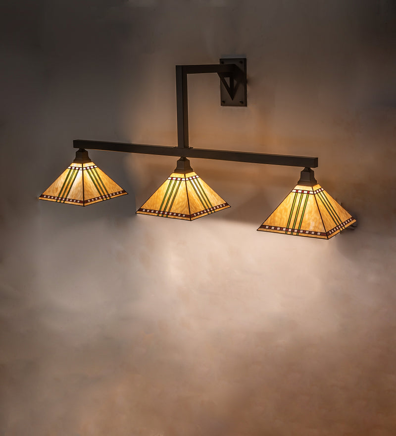 Meyda Tiffany 249911 Three Light Wall Sconce, Oil Rubbed Bronze
