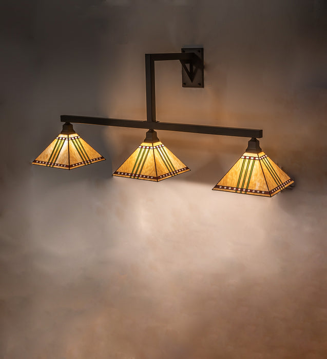 Meyda Tiffany 249911 Three Light Wall Sconce, Oil Rubbed Bronze