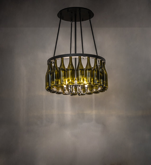 Meyda Tiffany 250308 20 Light Semi-Flushmount, Textured Black