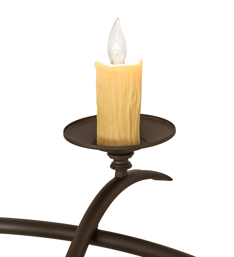 Meyda Tiffany 250352 Eight Light Chandelier, Oil Rubbed Bronze