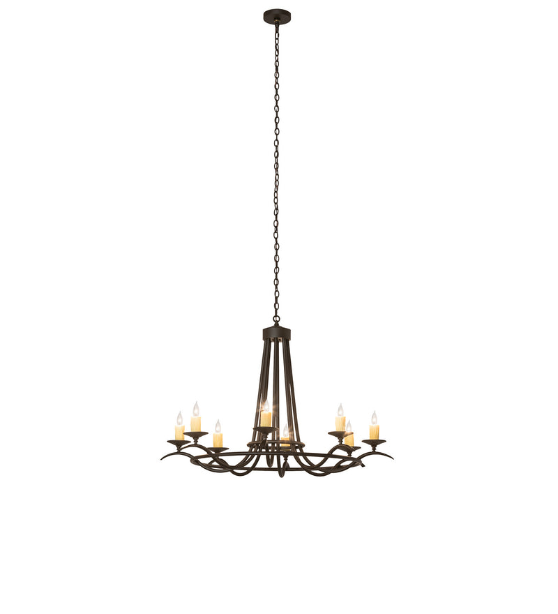 Meyda Tiffany 250352 Eight Light Chandelier, Oil Rubbed Bronze
