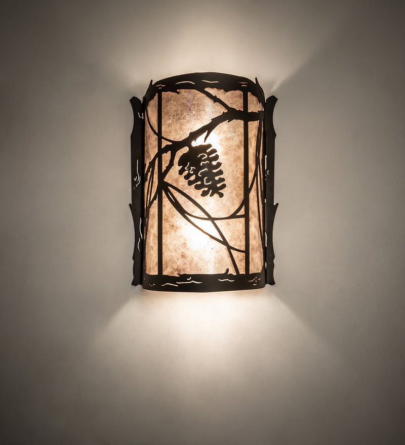 Meyda Tiffany 250481 One Light Wall Sconce, Oil Rubbed Bronze