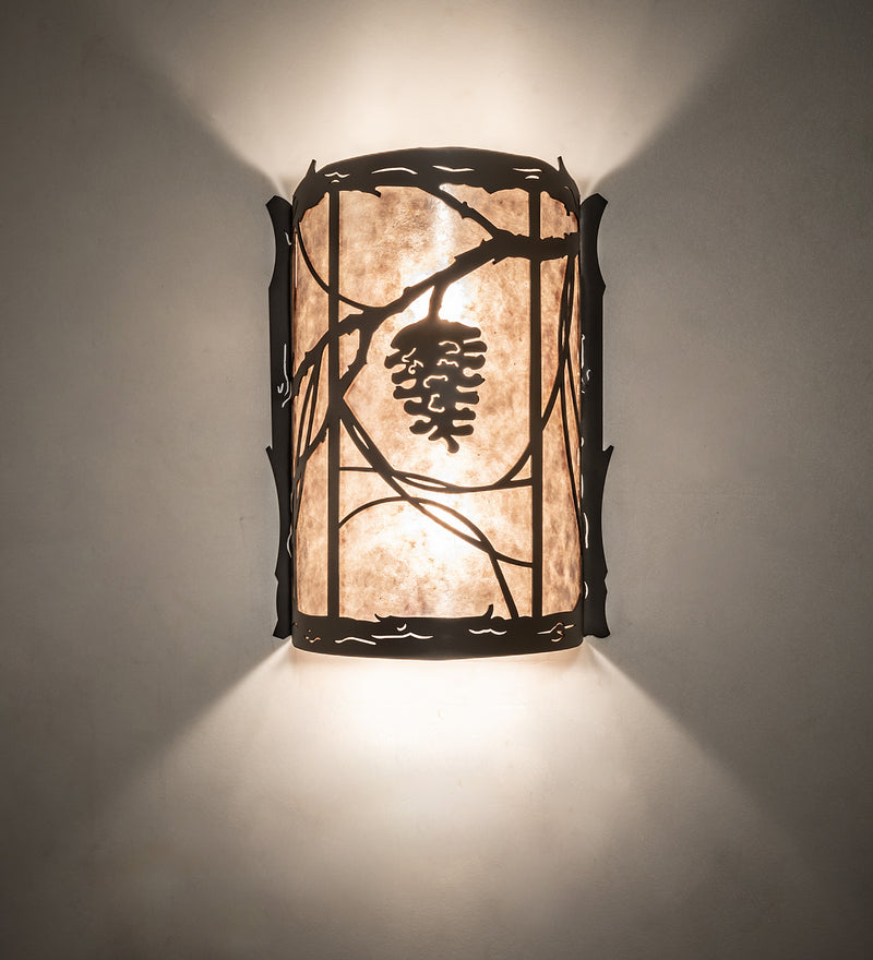 Meyda Tiffany 250756 Two Light Wall Sconce, Oil Rubbed Bronze