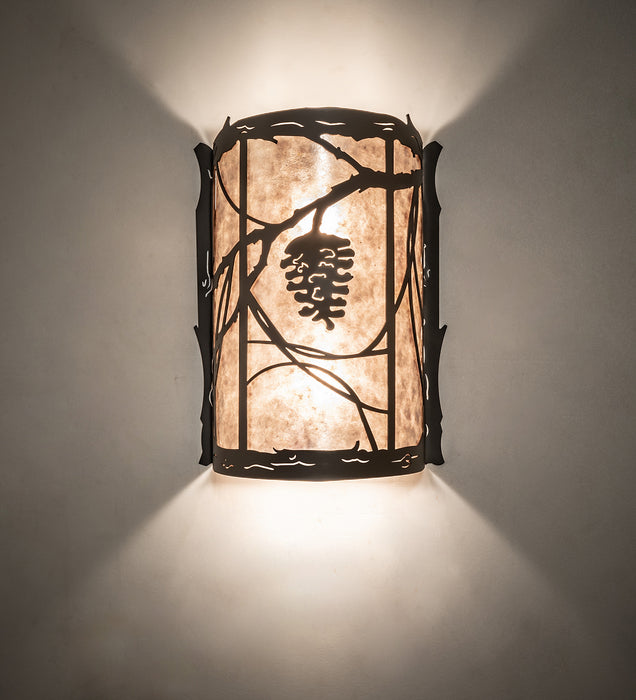 Meyda Tiffany 250756 Two Light Wall Sconce, Oil Rubbed Bronze