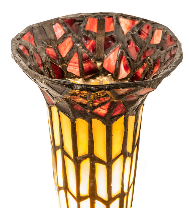 Meyda Tiffany 251840 One Light Mini Lamp, Antique Brass
