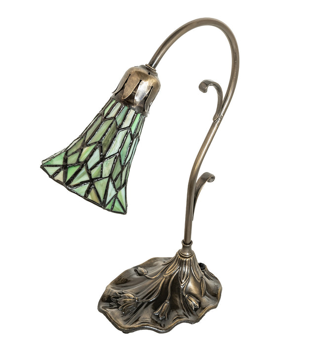 Meyda Tiffany 251851 One Light Mini Lamp, Antique Brass