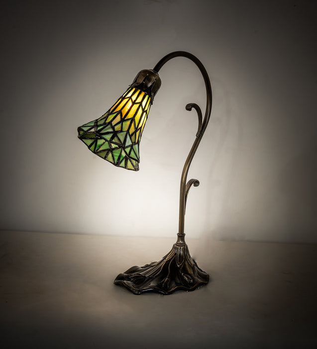 Meyda Tiffany 251851 One Light Mini Lamp, Antique Brass