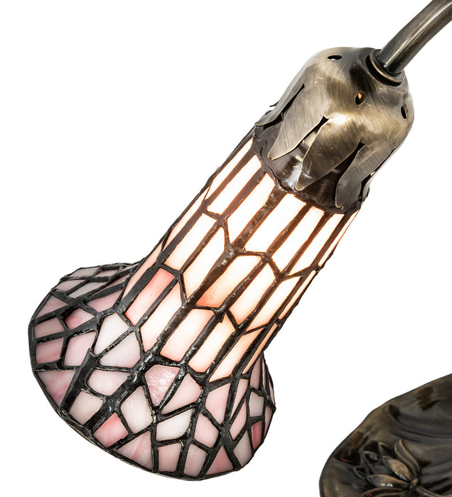 Meyda Tiffany 251852 One Light Mini Lamp, Antique Brass