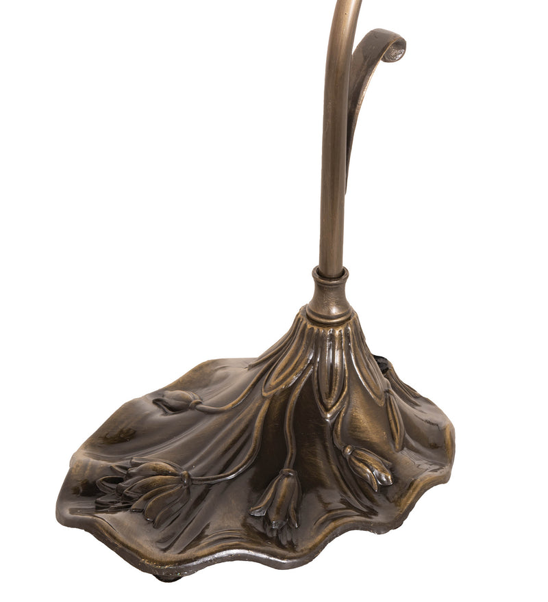 Meyda Tiffany 251852 One Light Mini Lamp, Antique Brass