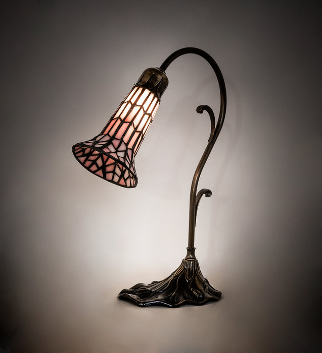 Meyda Tiffany 251852 One Light Mini Lamp, Antique Brass