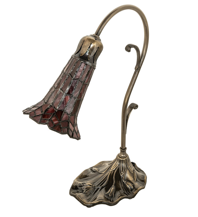 Meyda Tiffany 251853 One Light Mini Lamp, Antique Brass