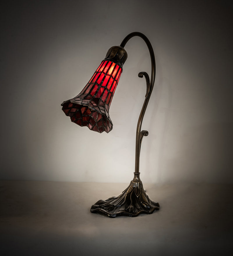 Meyda Tiffany 251853 One Light Mini Lamp, Antique Brass