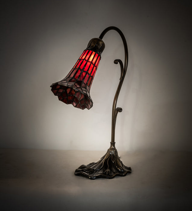 Meyda Tiffany 251853 One Light Mini Lamp, Antique Brass