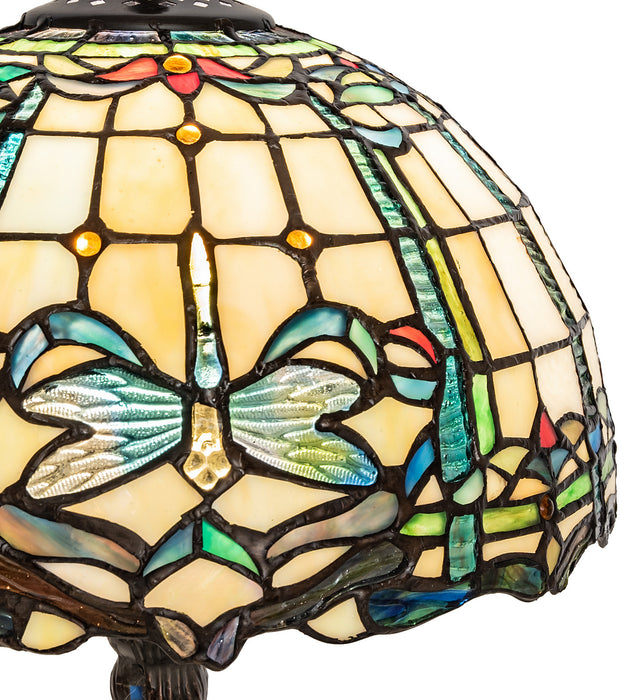 Meyda Tiffany 251918 One Light Table Lamp, Mahogany Bronze