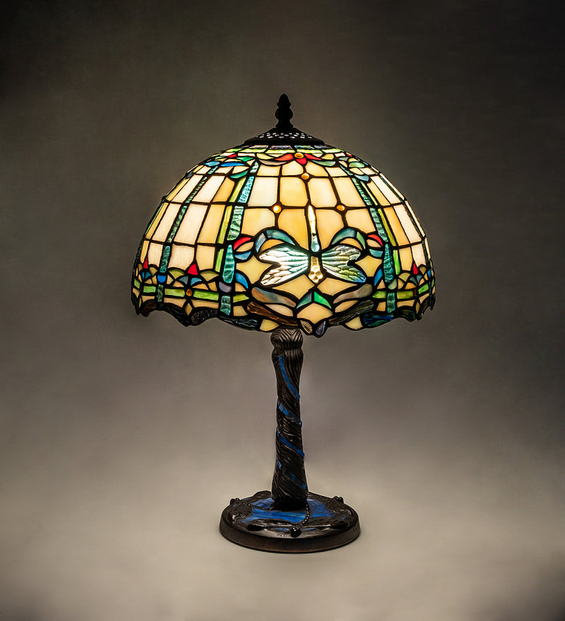 Meyda Tiffany 251918 One Light Table Lamp, Mahogany Bronze