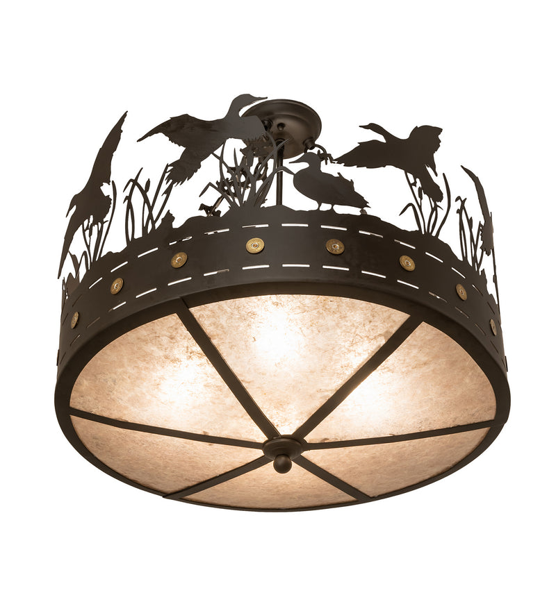 Meyda Tiffany 252143 Four Light Semi-Flushmount, Oil Rubbed Bronze