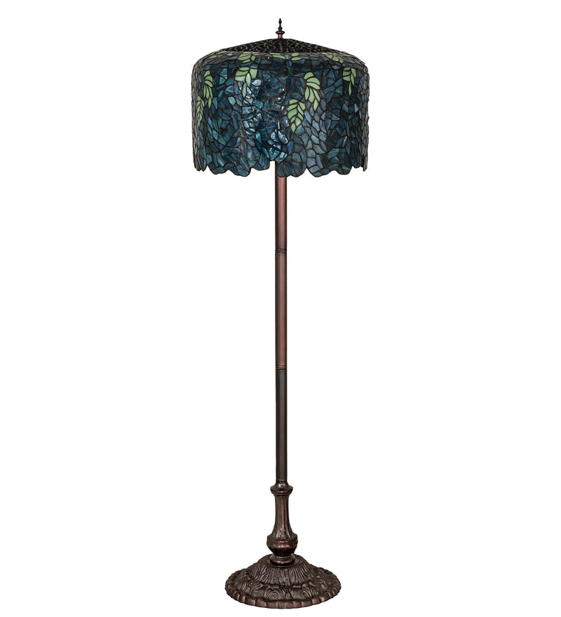 Meyda Tiffany 252160 Three Light Floor Base, Antique,Mahogany Bronze