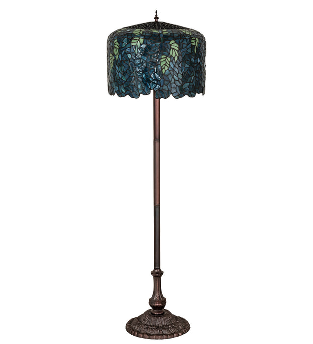 Meyda Tiffany 252160 Three Light Floor Base, Antique,Mahogany Bronze