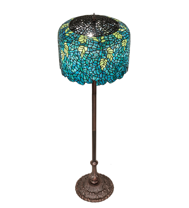 Meyda Tiffany 252160 Three Light Floor Base, Antique,Mahogany Bronze