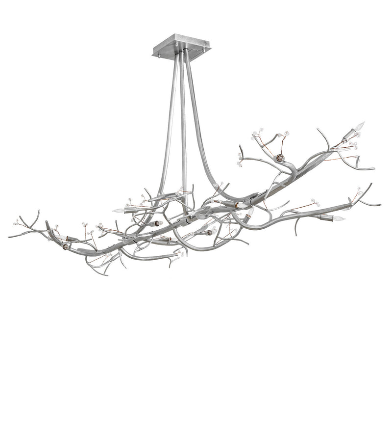 Meyda Tiffany 252393 LED Chandelier, Sparkle Silver