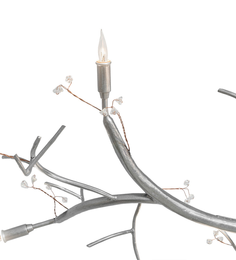 Meyda Tiffany 252393 LED Chandelier, Sparkle Silver